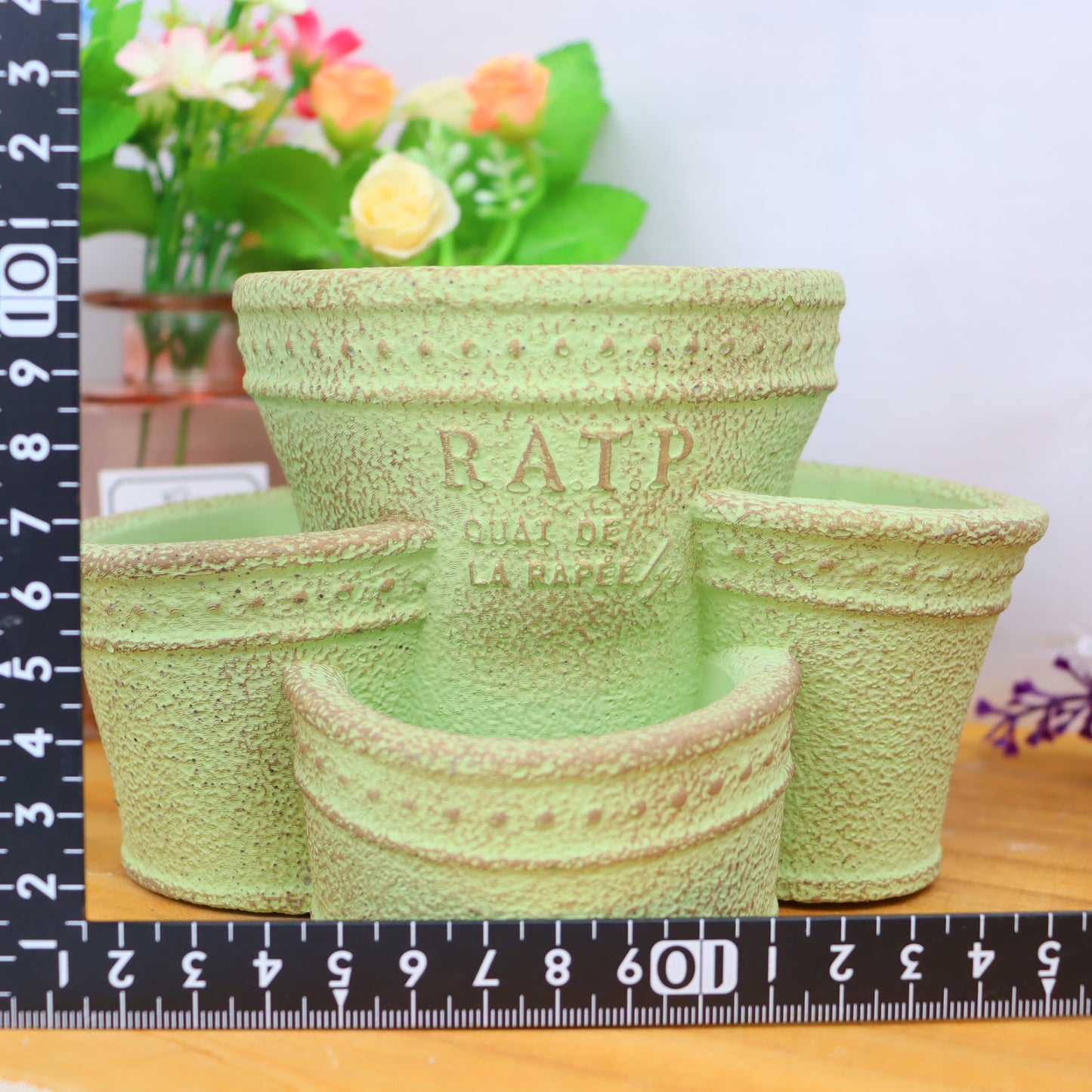 キャッスルポット グリーン 4ポット