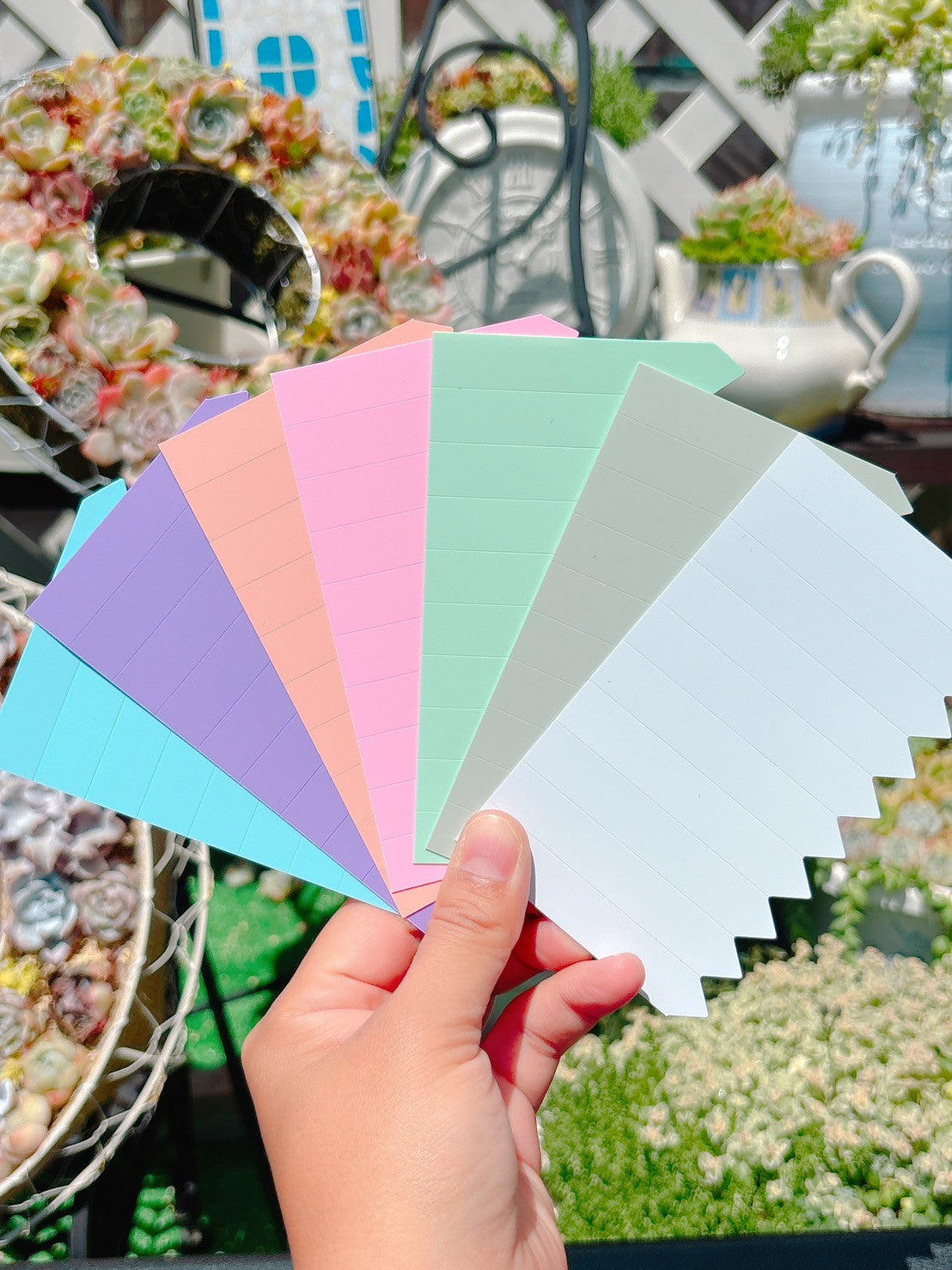 ラインラベル　サーモンピンク　50枚