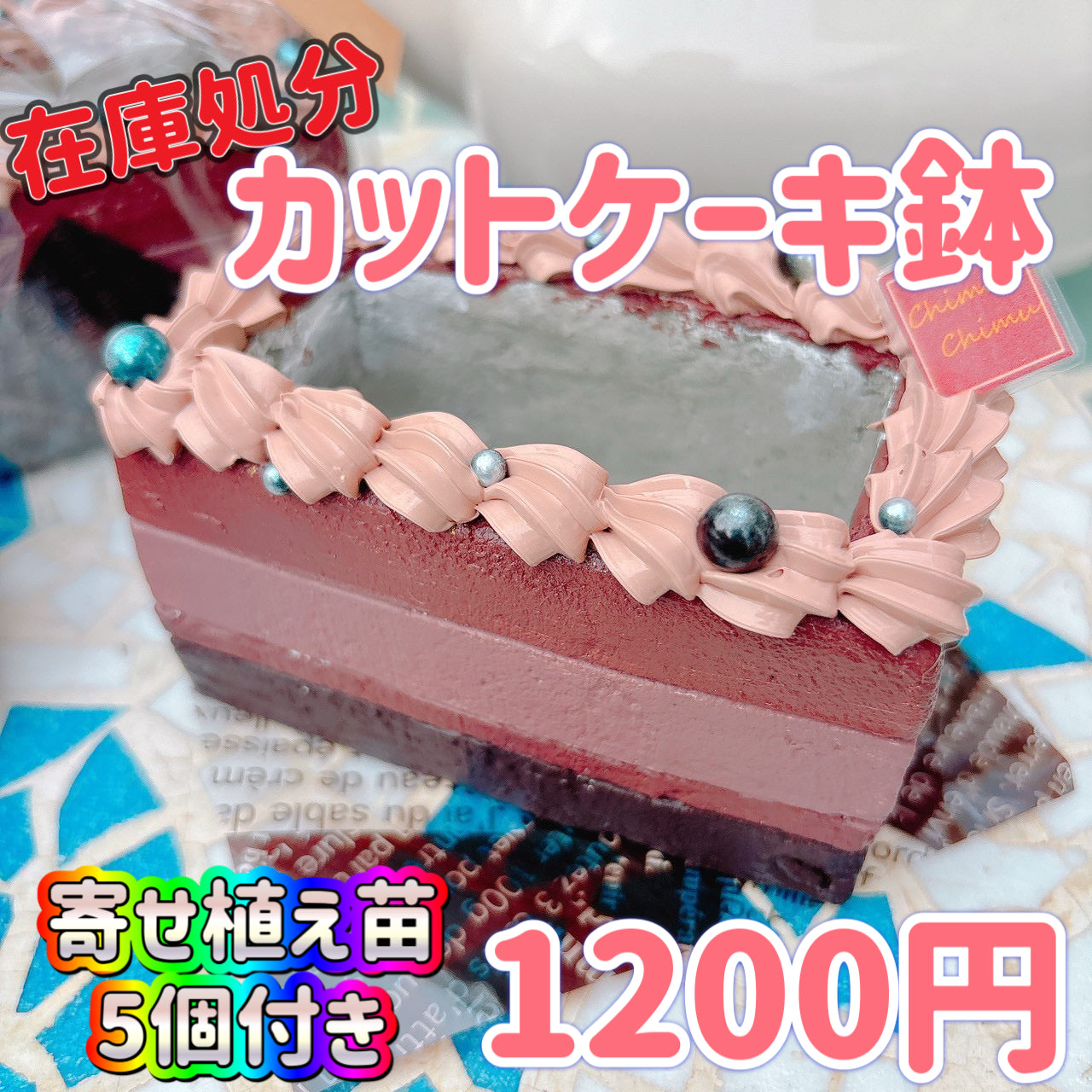 カットケーキ鉢　チョコレート