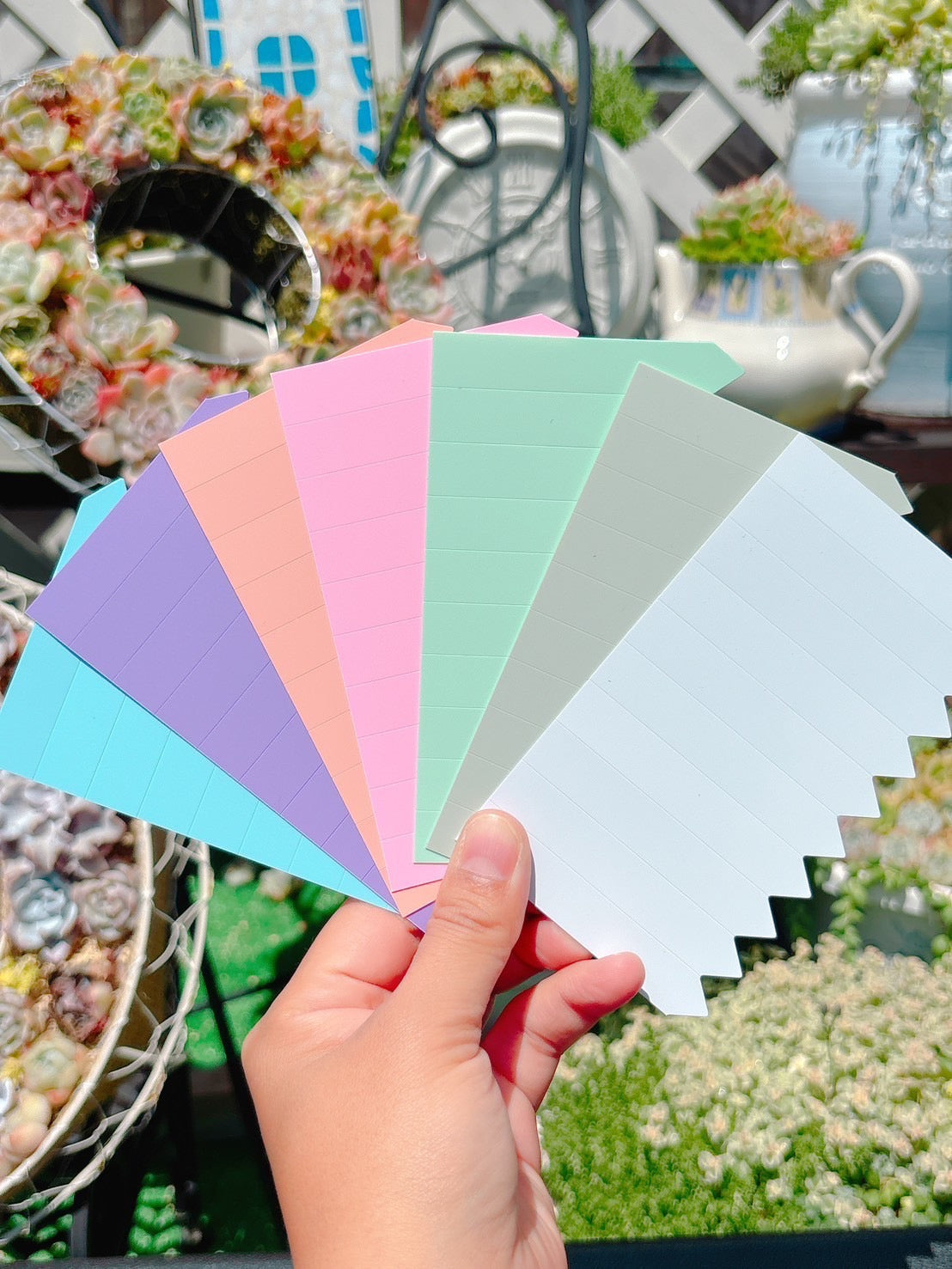 ラインラベル　水色　10枚