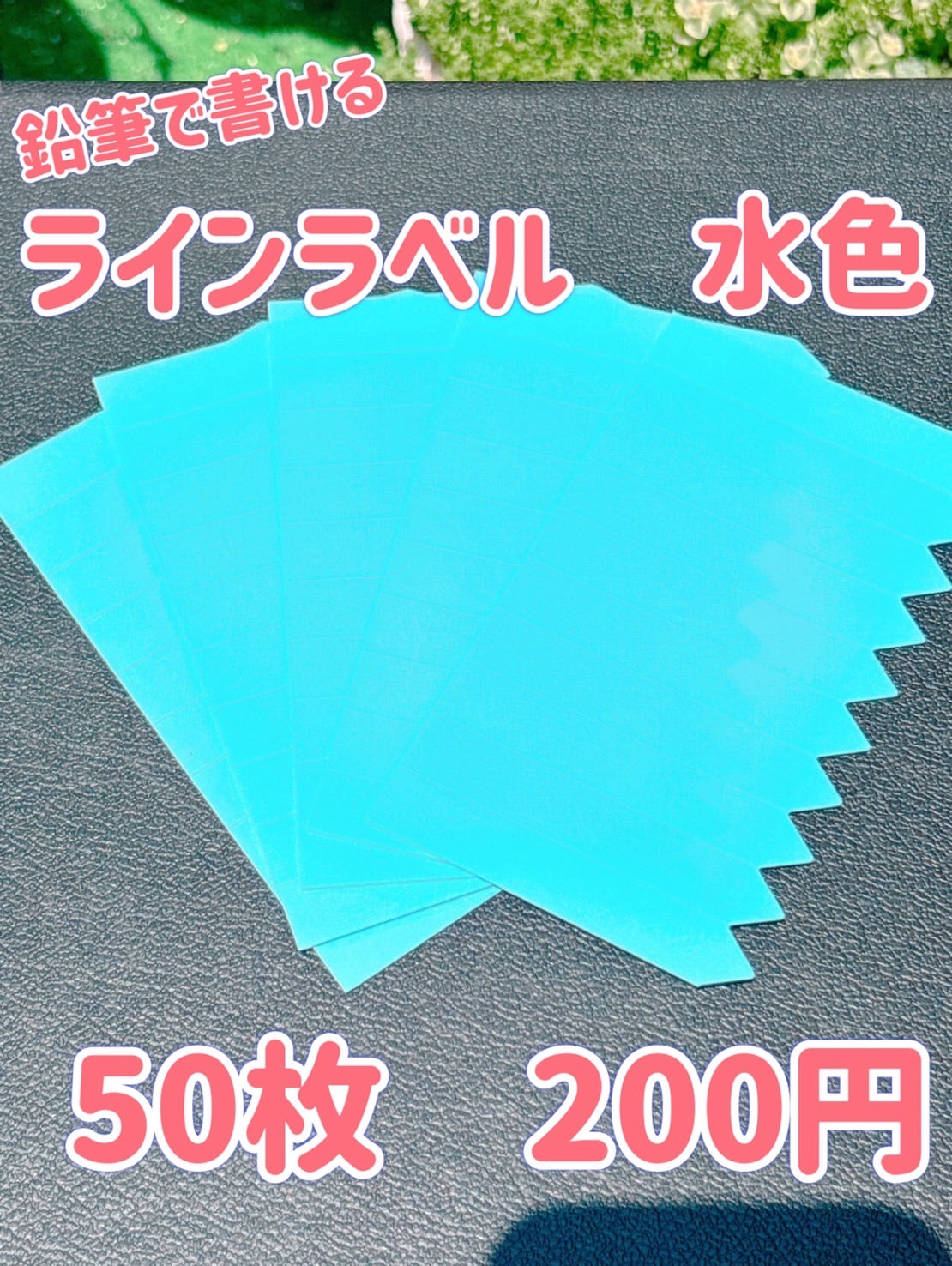 ラインラベル　水色　50枚